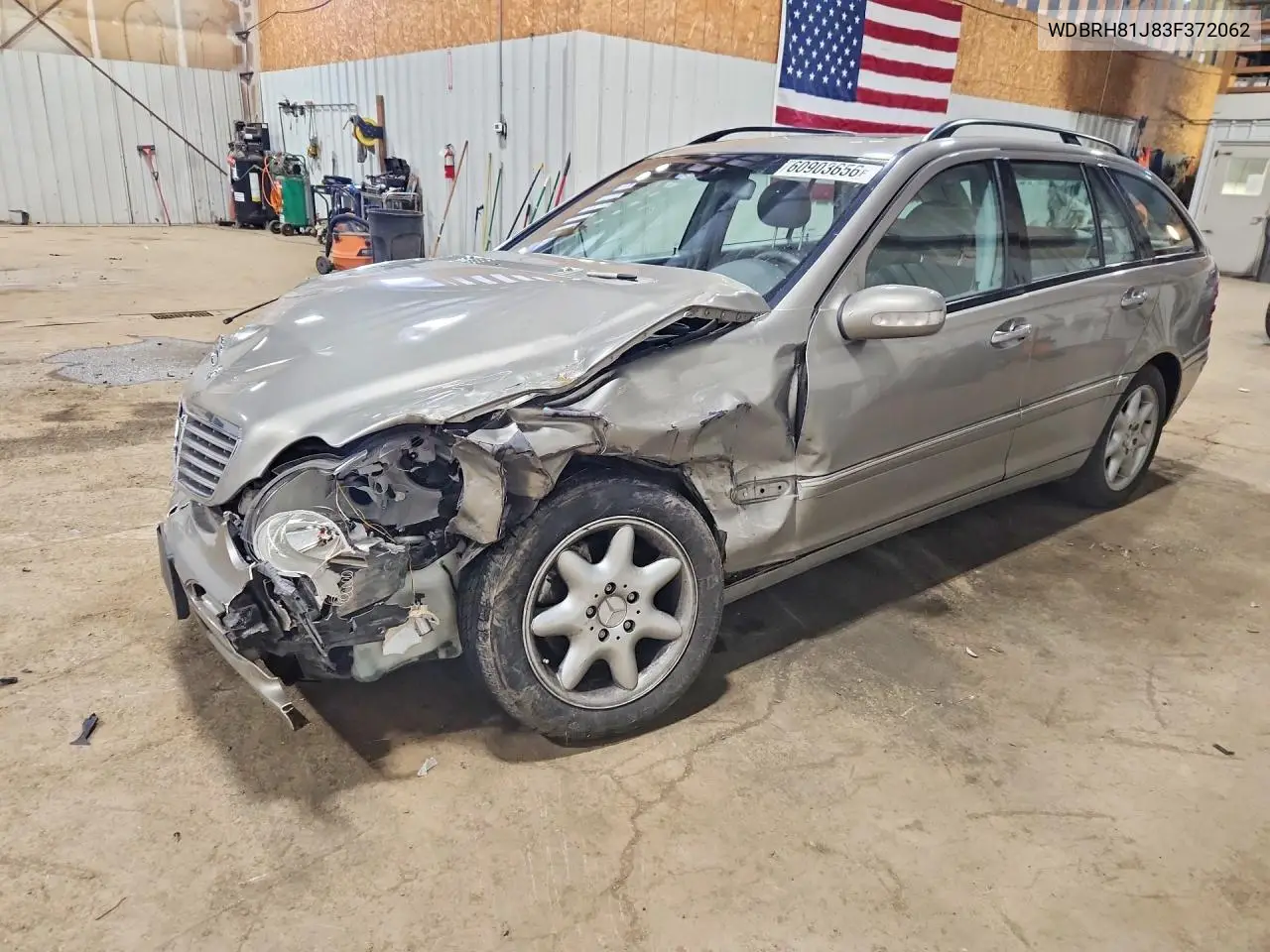 2003 Mercedes-Benz C 240 Sportwagon 4Matic VIN: WDBRH81J83F372062 Lot: 60903656
