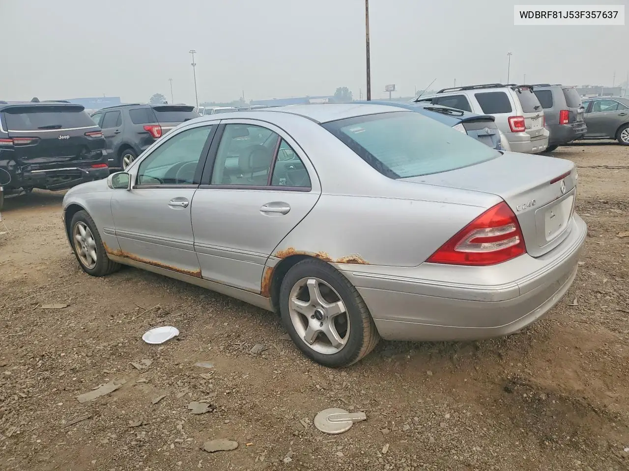 2003 Mercedes-Benz C240 VIN: WDBRF81J53F357637 Lot: 61713046