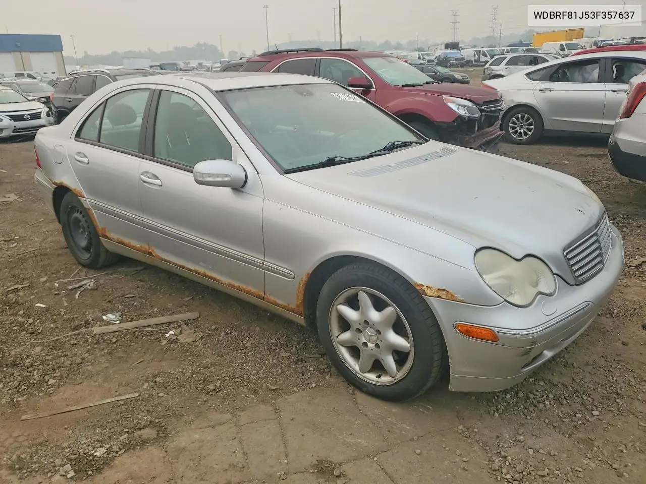 2003 Mercedes-Benz C240 VIN: WDBRF81J53F357637 Lot: 61713046
