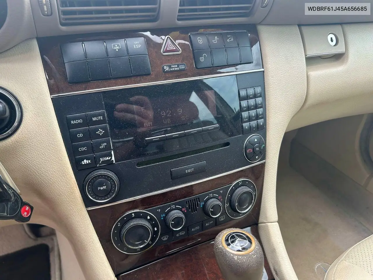 2005 Mercedes-Benz C 240 VIN: WDBRF61J45A656685 Lot: 52238096