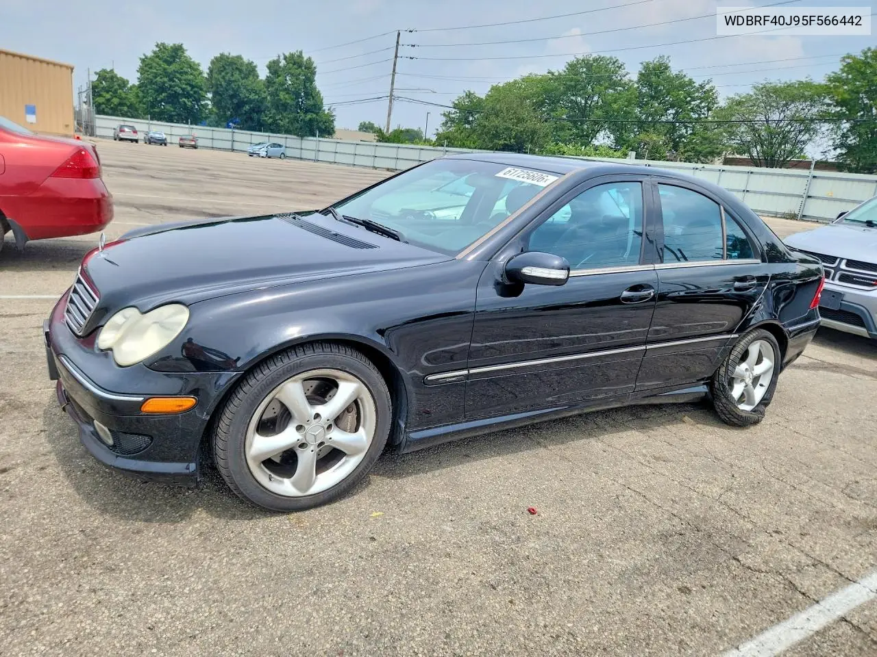 2005 Mercedes-Benz C 230K Sport Sedan VIN: WDBRF40J95F566442 Lot: 61725606