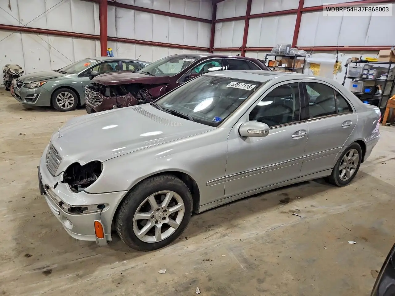 2007 Mercedes-Benz C 280 VIN: WDBRF54H37F868003 Lot: 58577116