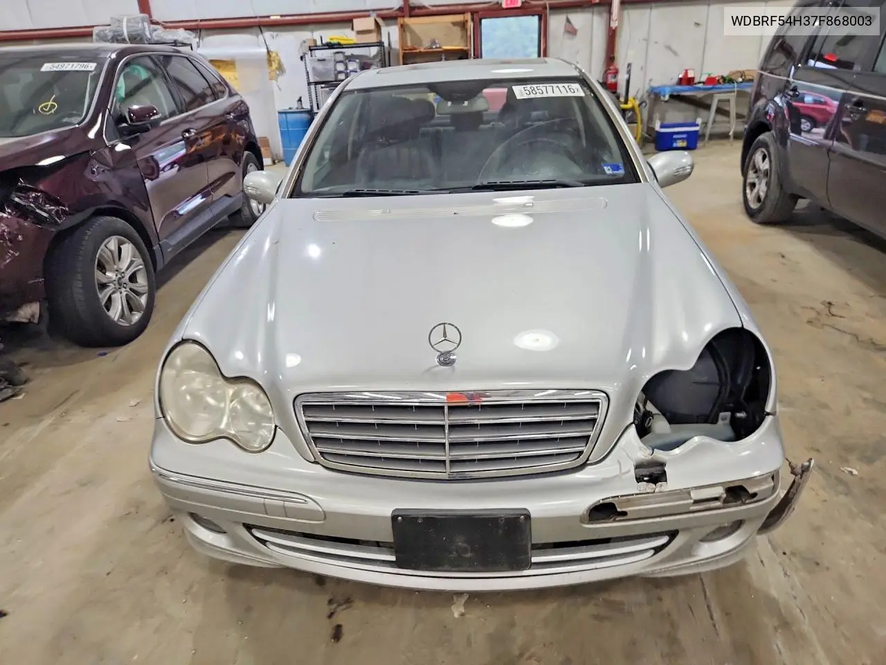 2007 Mercedes-Benz C 280 VIN: WDBRF54H37F868003 Lot: 58577116