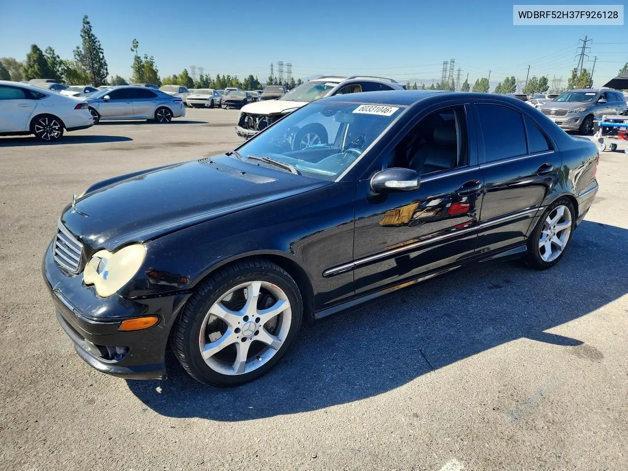 2007 Mercedes-Benz C 230 VIN: WDBRF52H37F926128 Lot: 60331046