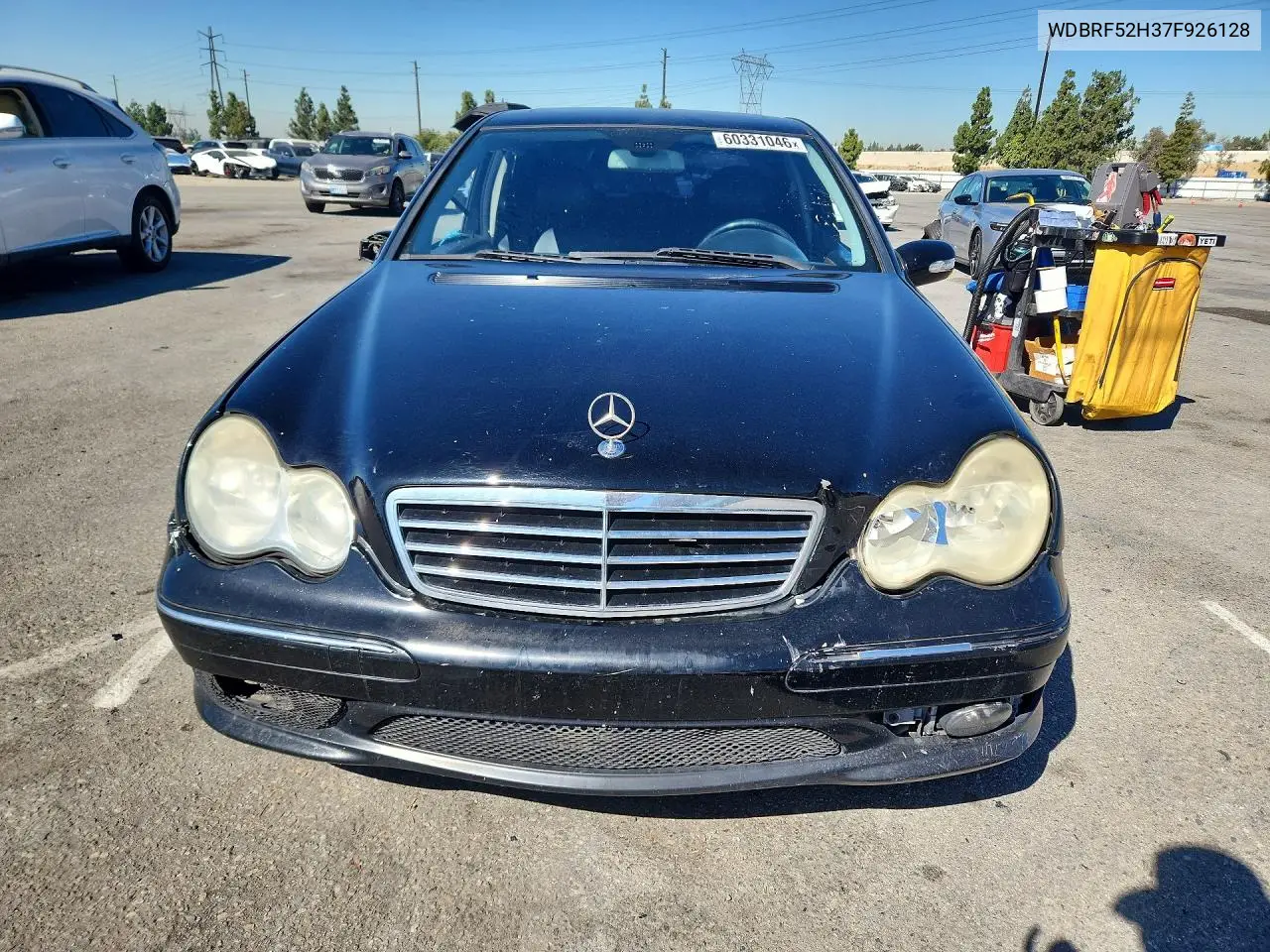 2007 Mercedes-Benz C 230 VIN: WDBRF52H37F926128 Lot: 60331046