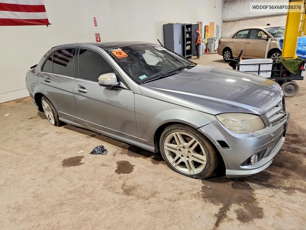 2008 Mercedes-Benz C 350 VIN: WDDGF56X68F038376 Lot: 57538846