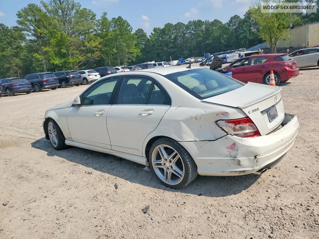 2008 Mercedes-Benz C 300 VIN: WDDGF54X48R030407 Lot: 61432926