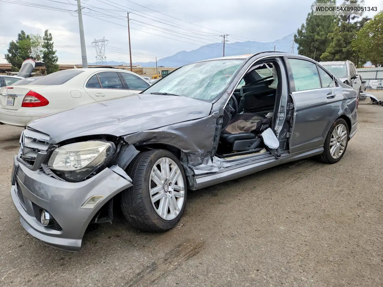 2009 Mercedes-Benz C 300 VIN: WDDGF54X89R051343 Lot: 61921666