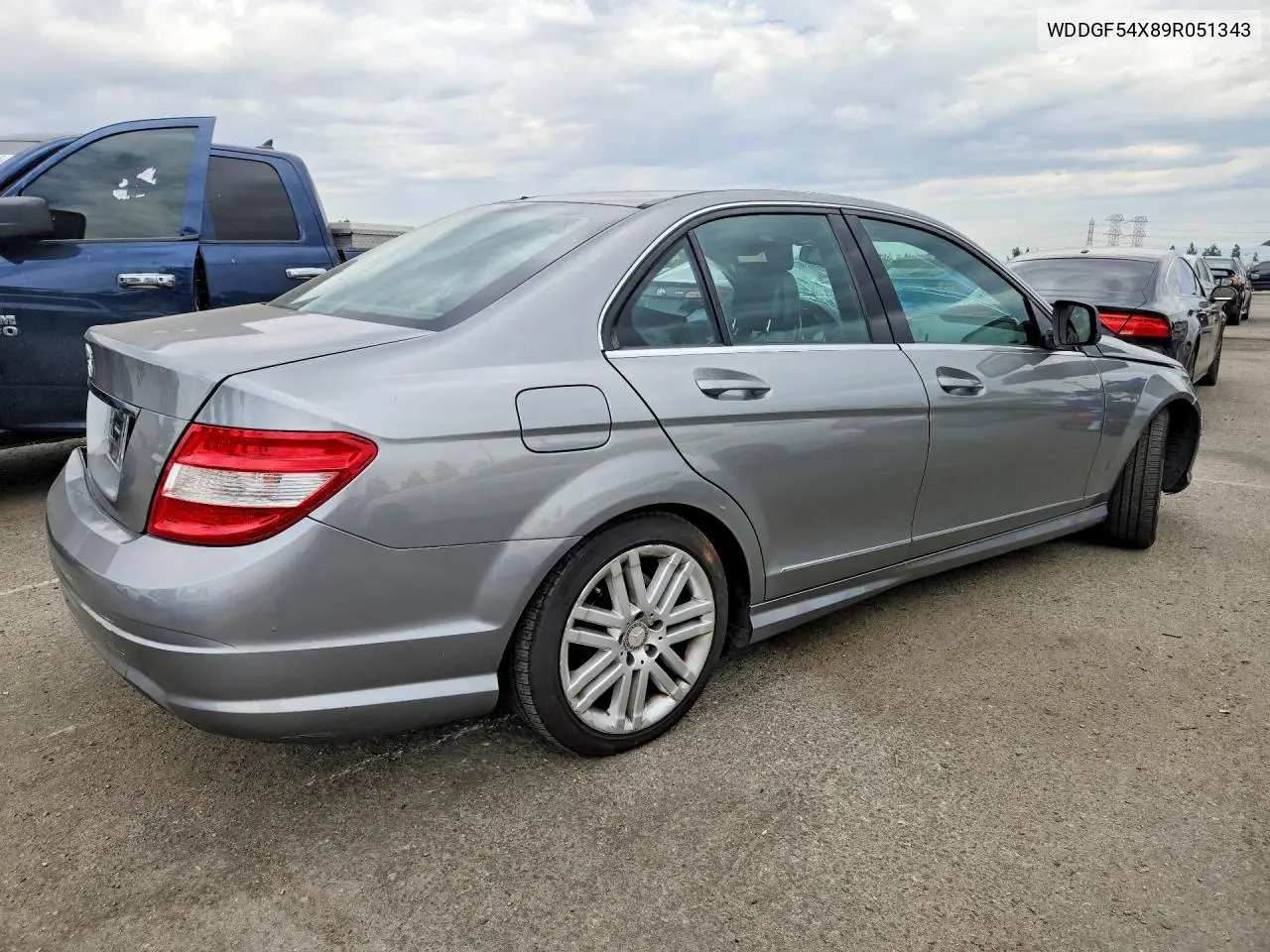 2009 Mercedes-Benz C 300 VIN: WDDGF54X89R051343 Lot: 61921666