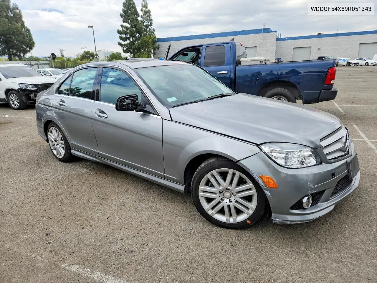 2009 Mercedes-Benz C 300 VIN: WDDGF54X89R051343 Lot: 61921666