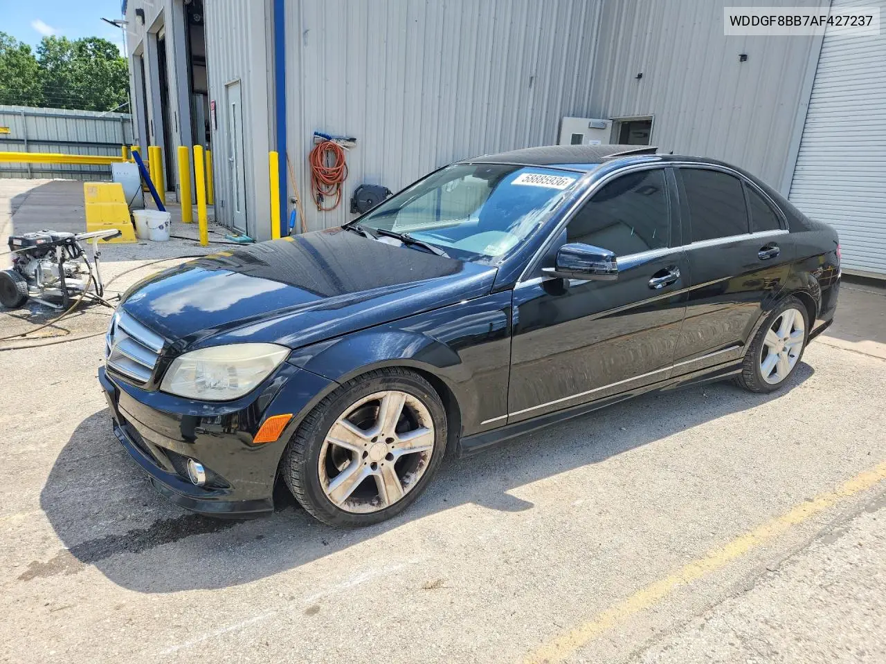 2010 Mercedes-Benz C 300 4Matic VIN: WDDGF8BB7AF427237 Lot: 58885936
