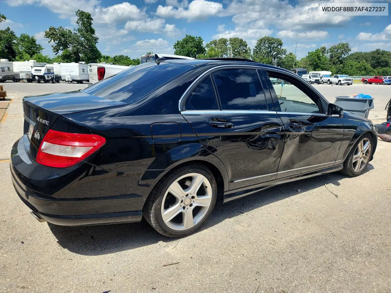 2010 Mercedes-Benz C 300 4Matic VIN: WDDGF8BB7AF427237 Lot: 58885936
