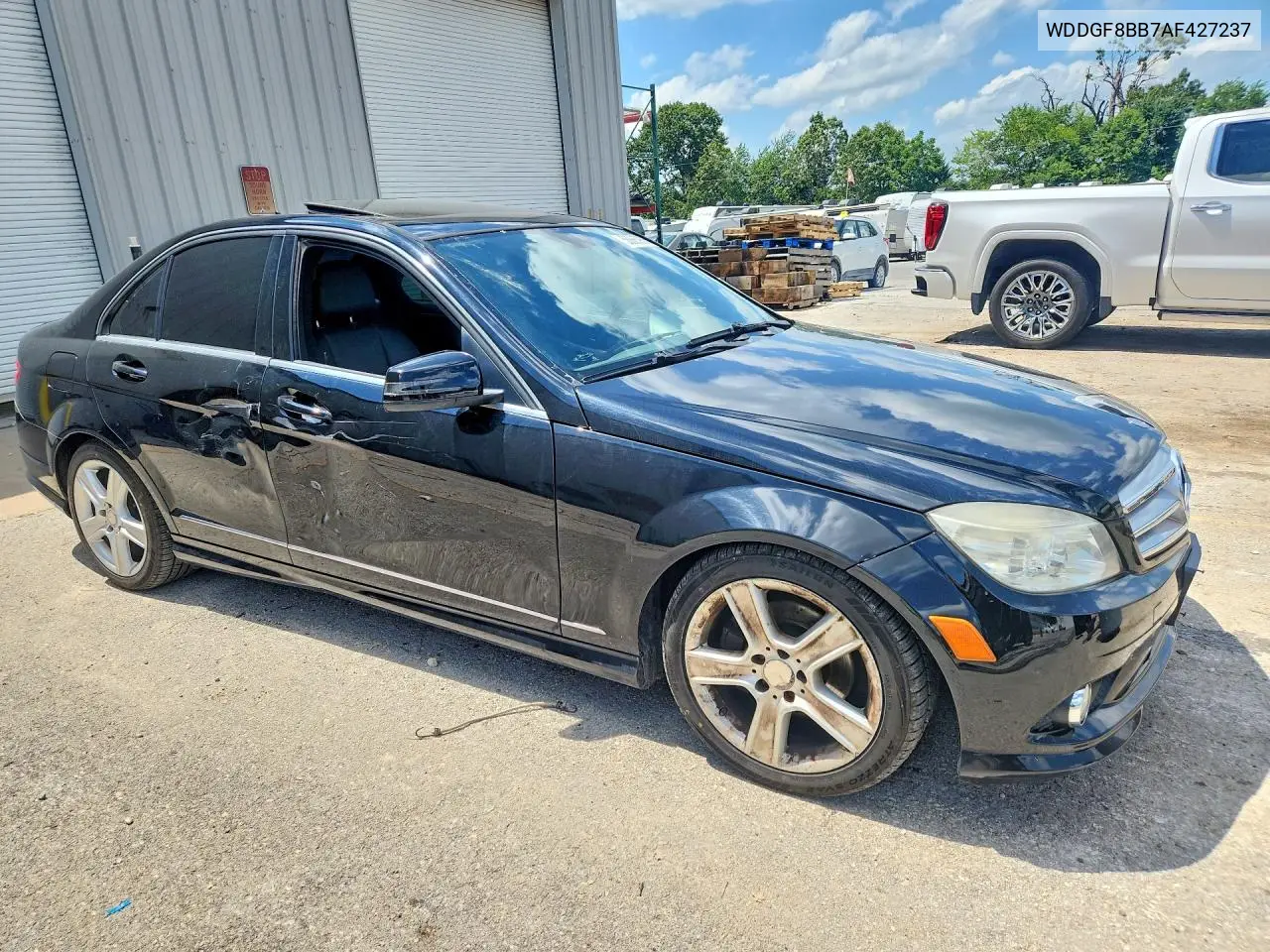 2010 Mercedes-Benz C 300 4Matic VIN: WDDGF8BB7AF427237 Lot: 58885936