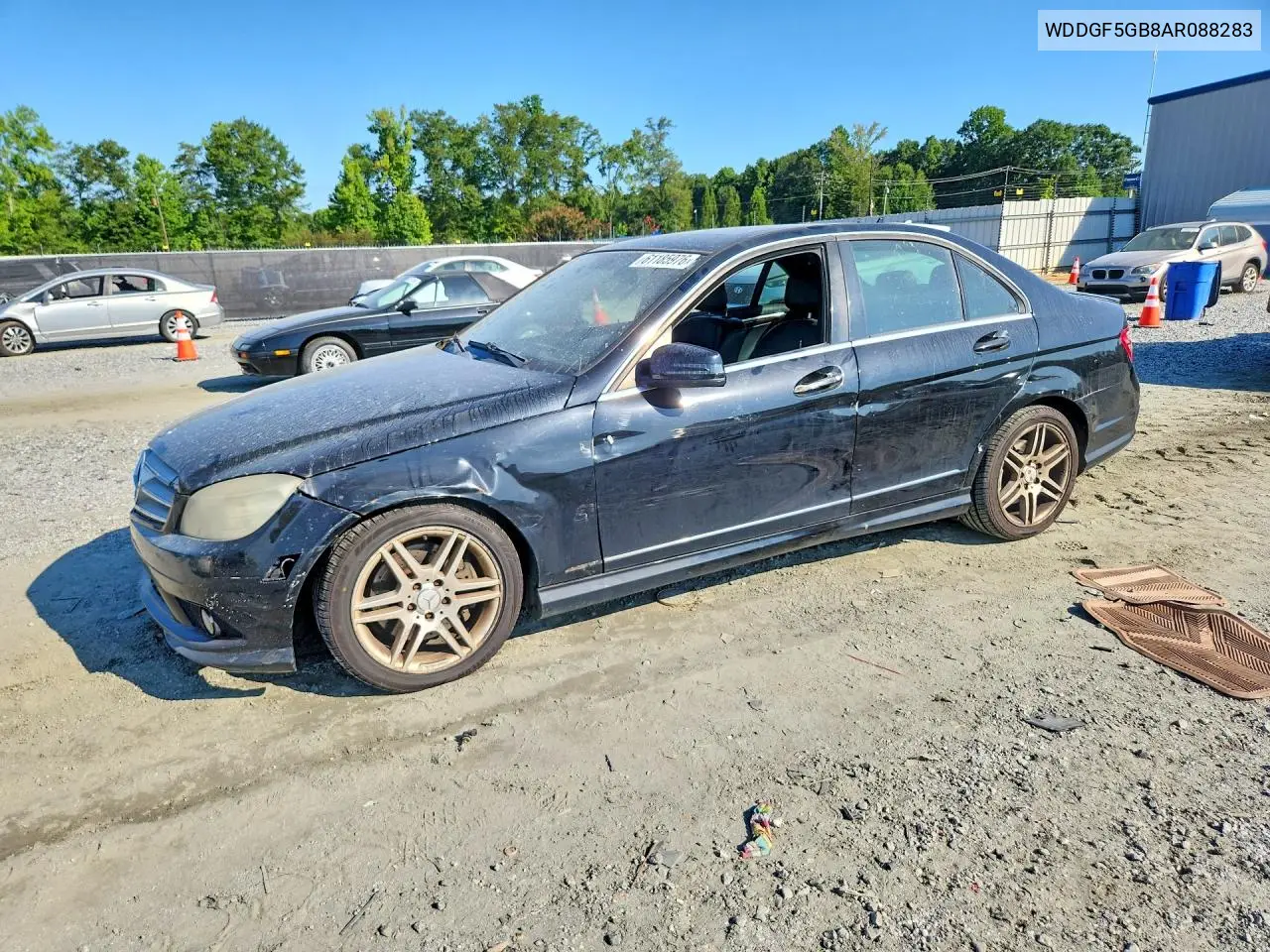 2010 Mercedes-Benz C 350 VIN: WDDGF5GB8AR088283 Lot: 61185976