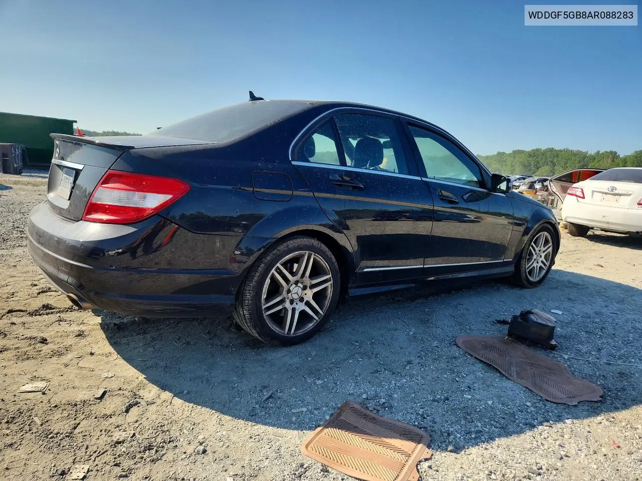 2010 Mercedes-Benz C 350 VIN: WDDGF5GB8AR088283 Lot: 61185976