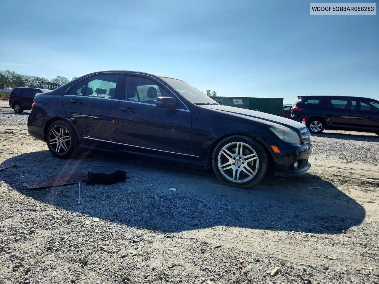 2010 Mercedes-Benz C 350 VIN: WDDGF5GB8AR088283 Lot: 61185976