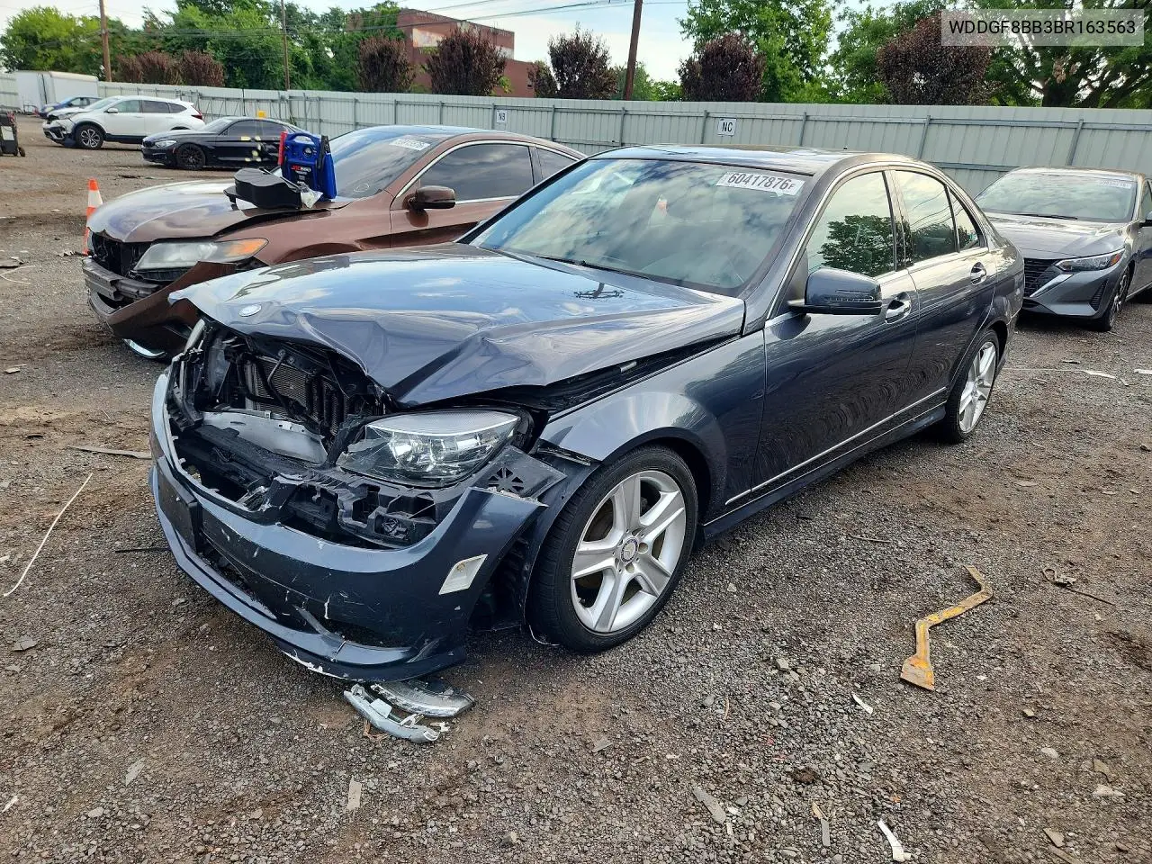 2011 Mercedes-Benz C 300 4Matic VIN: WDDGF8BB3BR163563 Lot: 60417876