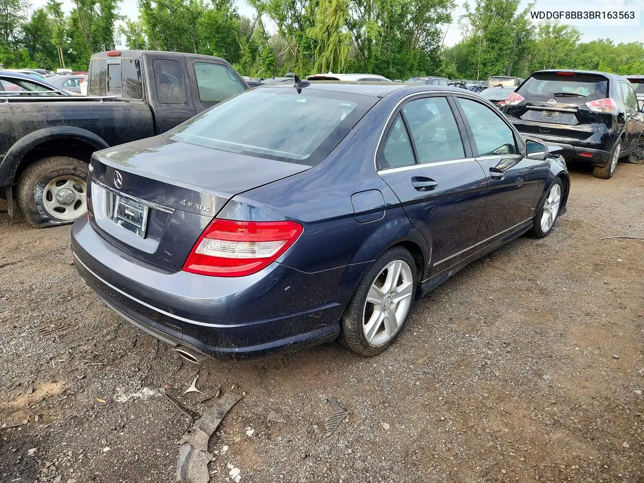 2011 Mercedes-Benz C 300 4Matic VIN: WDDGF8BB3BR163563 Lot: 60417876