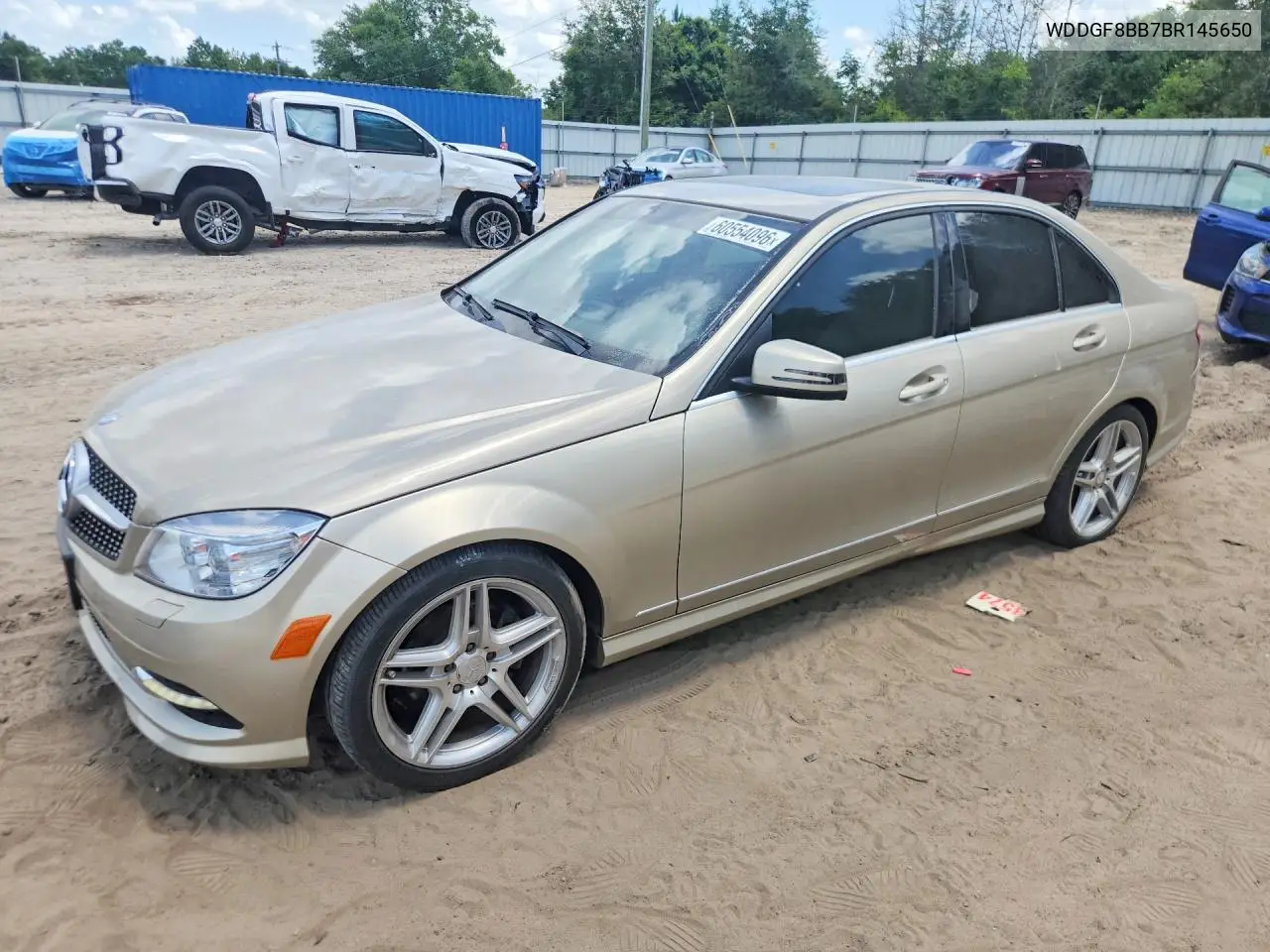 2011 Mercedes-Benz C VIN: WDDGF8BB7BR145650 Lot: 60554096