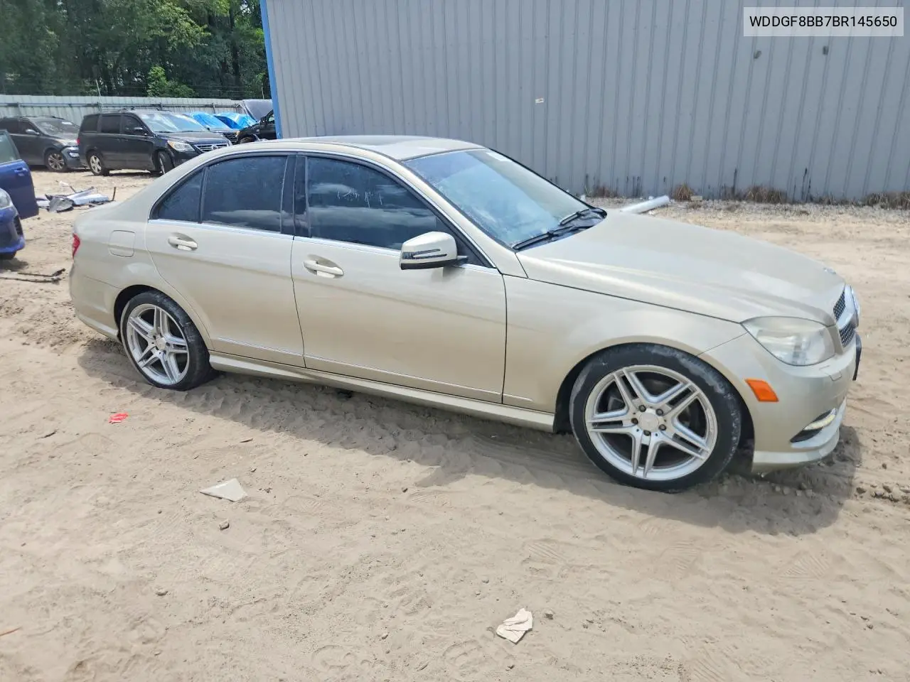 2011 Mercedes-Benz C VIN: WDDGF8BB7BR145650 Lot: 60554096
