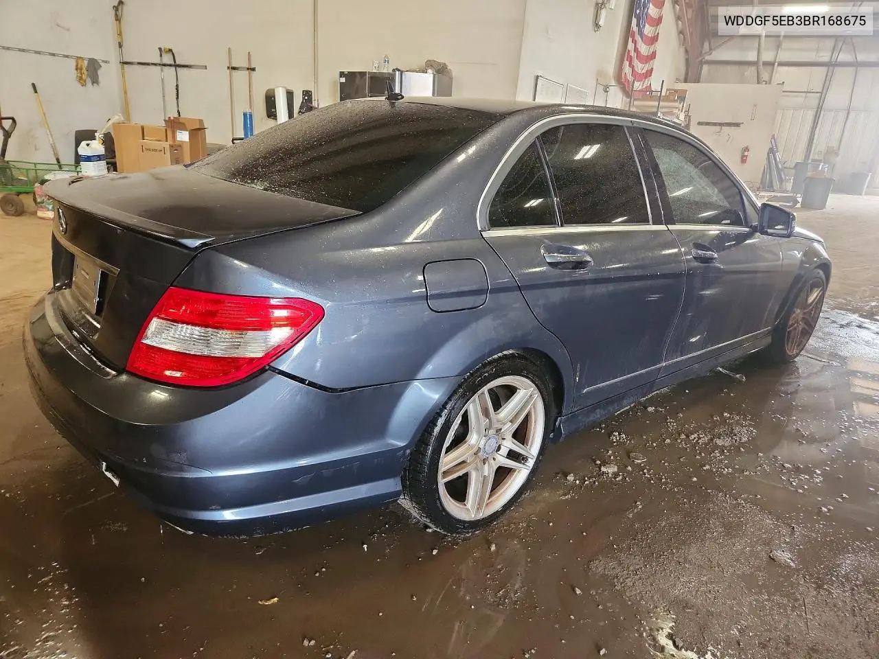 2011 Mercedes-Benz C 300 VIN: WDDGF5EB3BR168675 Lot: 61558036