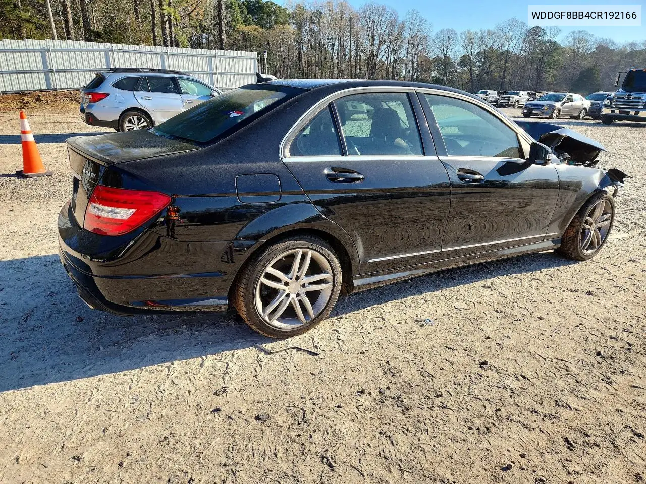 2012 Mercedes-Benz C 300 4Matic VIN: WDDGF8BB4CR192166 Lot: 46815556