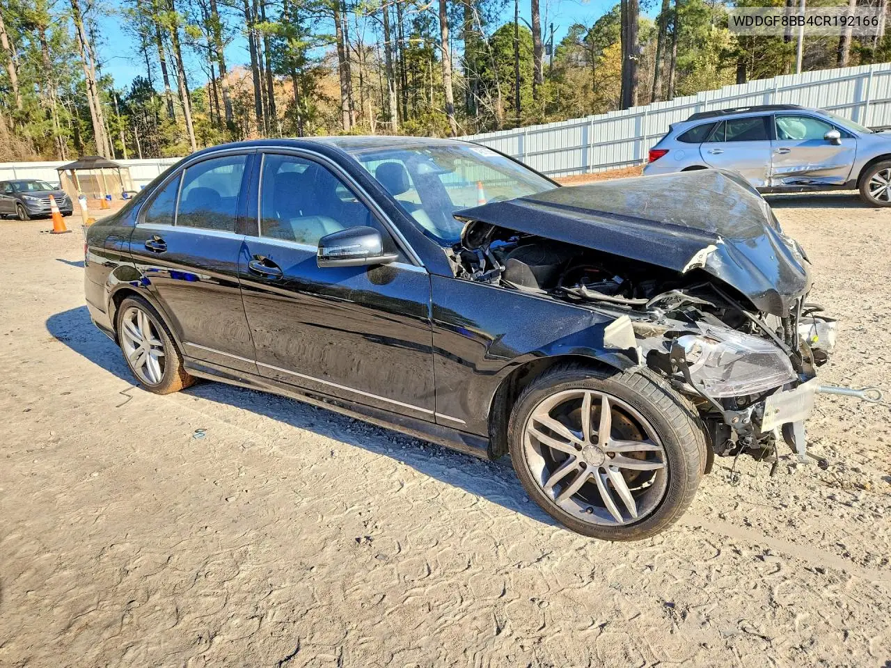 2012 Mercedes-Benz C 300 4Matic VIN: WDDGF8BB4CR192166 Lot: 46815556