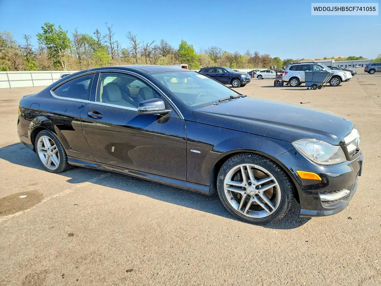 2012 Mercedes-Benz C 350 VIN: WDDGJ5HB5CF741055 Lot: 53936486