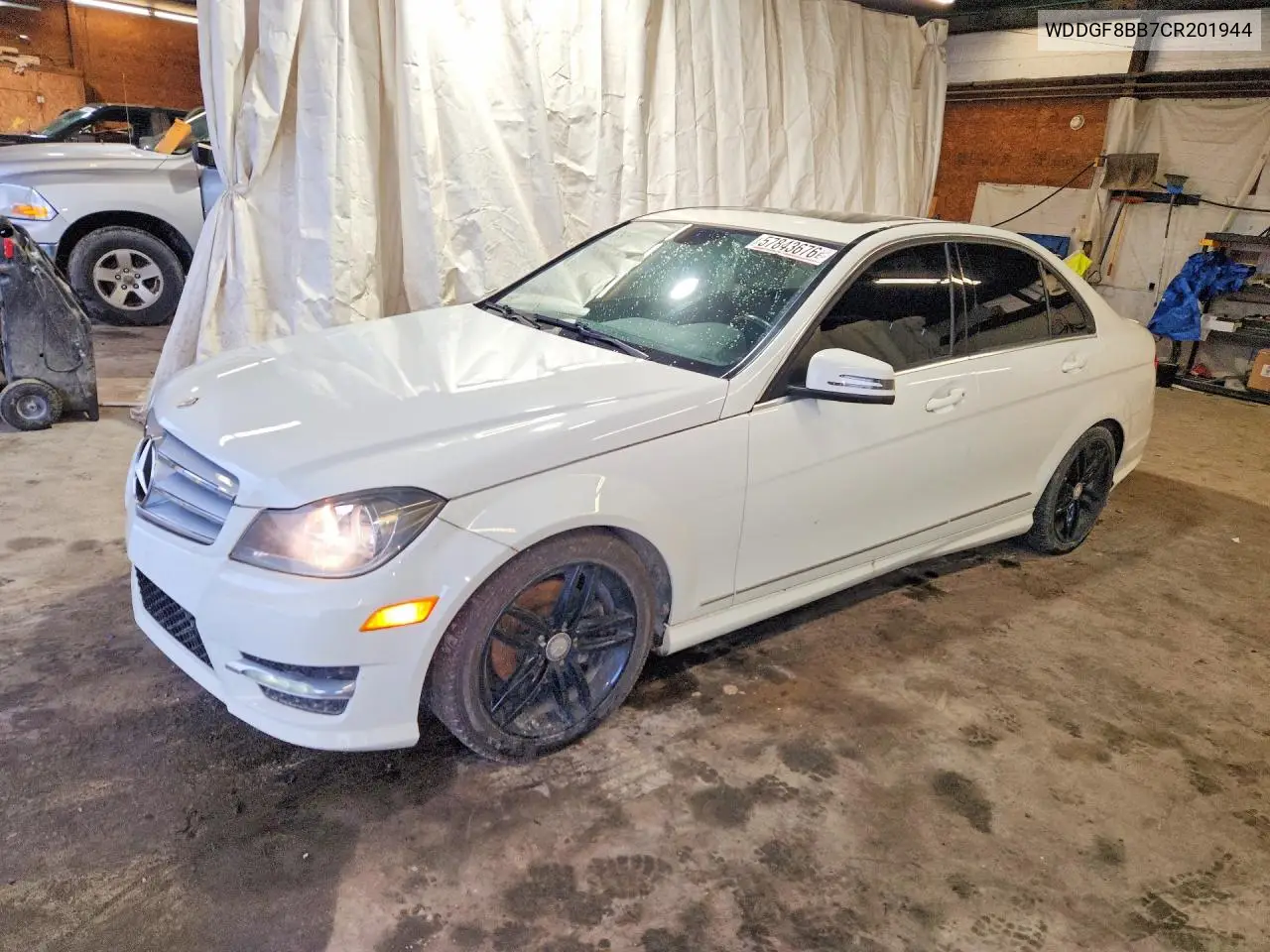 2012 Mercedes-Benz C 300 4Matic VIN: WDDGF8BB7CR201944 Lot: 57843676