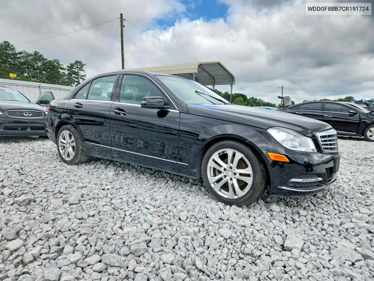 2012 Mercedes-Benz C 300 4Matic VIN: WDDGF8BB7CR191724 Lot: 58177146