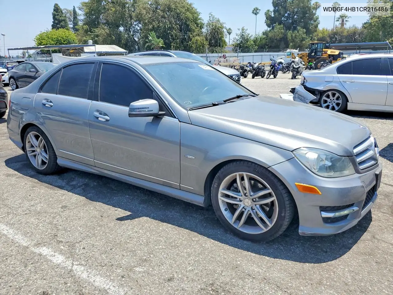2012 Mercedes-Benz C 250 VIN: WDDGF4HB1CR216486 Lot: 58492126