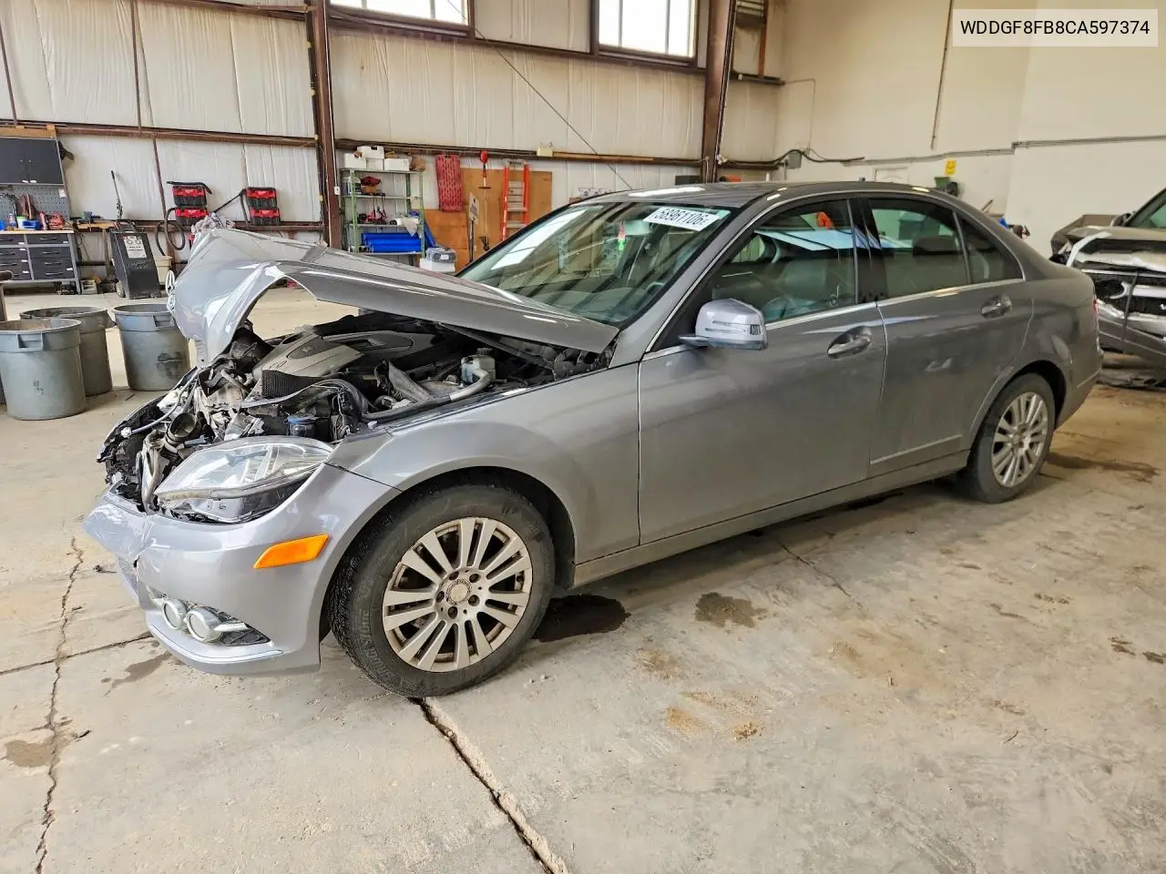 2012 Mercedes-Benz C 250 4Matic VIN: WDDGF8FB8CA597374 Lot: 58961106