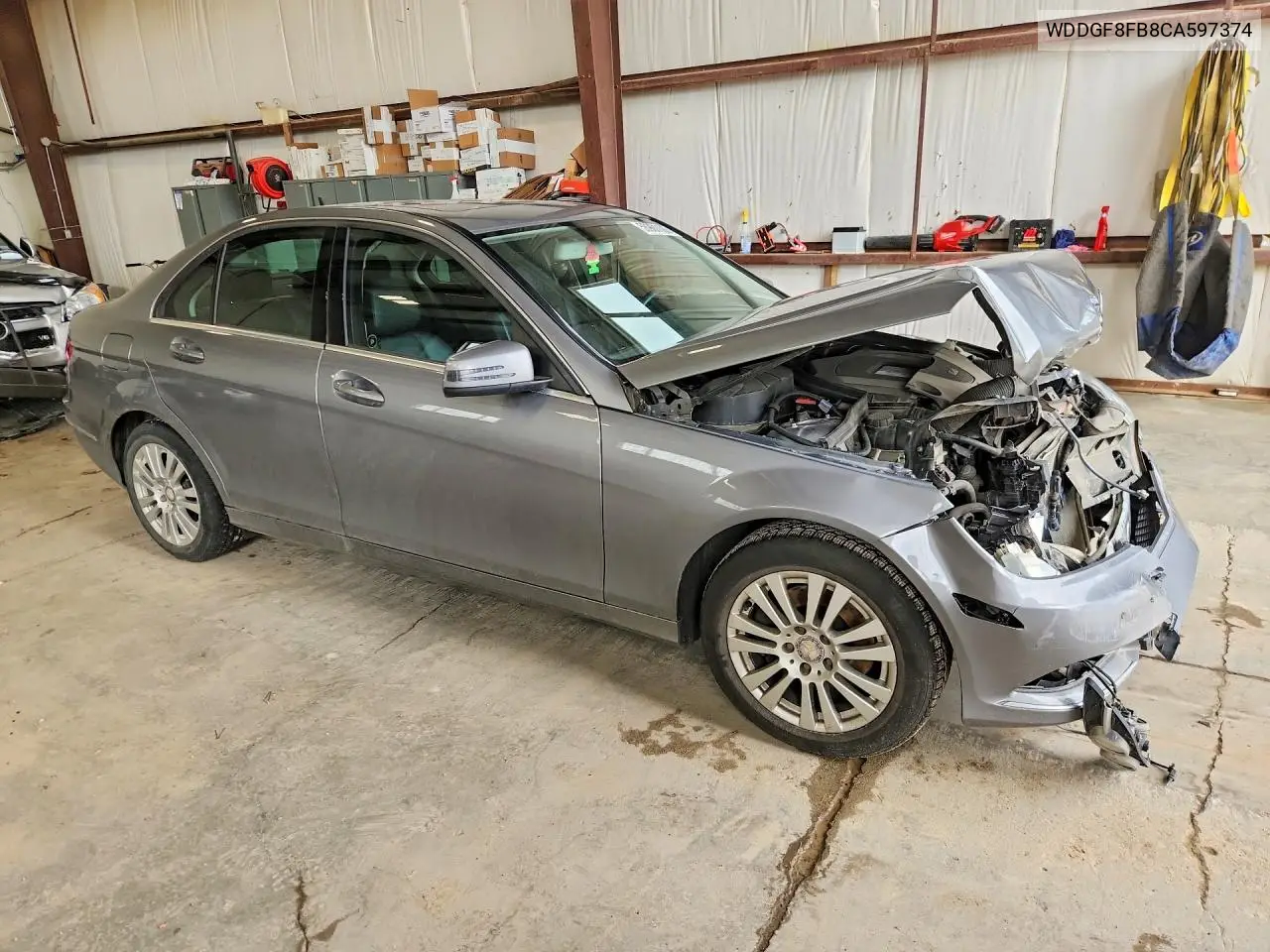 2012 Mercedes-Benz C 250 4Matic VIN: WDDGF8FB8CA597374 Lot: 58961106