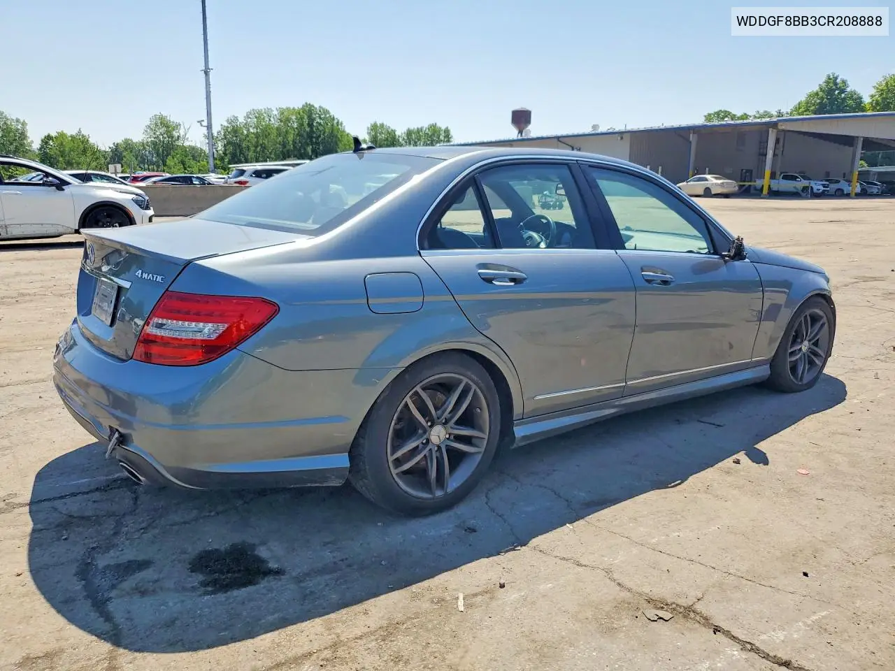 2012 Mercedes-Benz C 300 4Matic VIN: WDDGF8BB3CR208888 Lot: 59931306