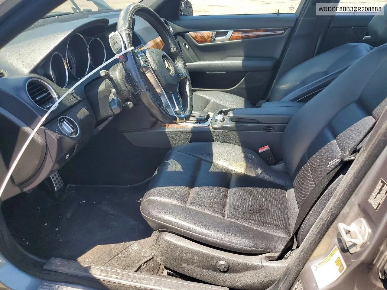 2012 Mercedes-Benz C 300 4Matic VIN: WDDGF8BB3CR208888 Lot: 59931306