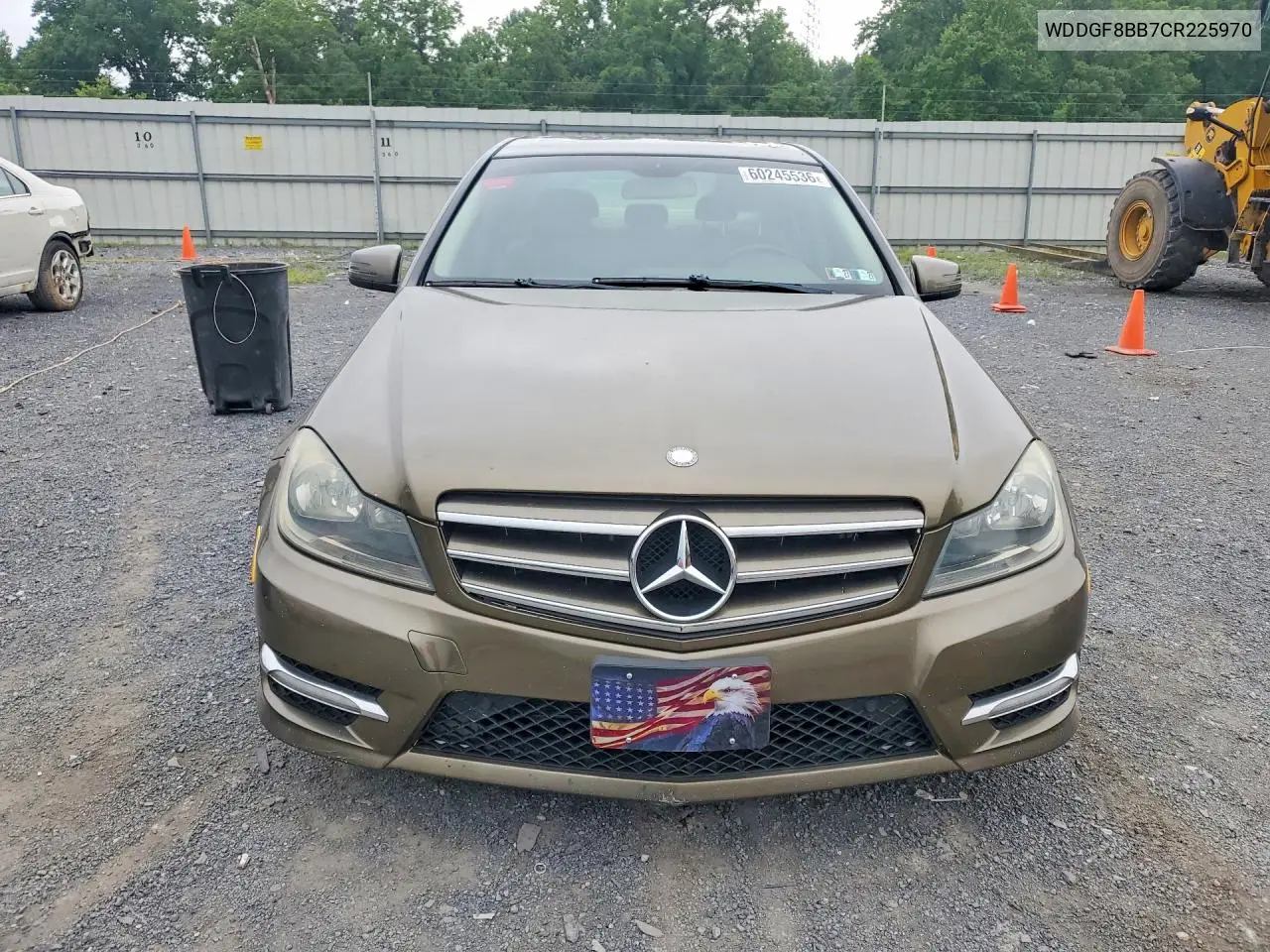 2012 Mercedes-Benz C 300 4Matic VIN: WDDGF8BB7CR225970 Lot: 60245536