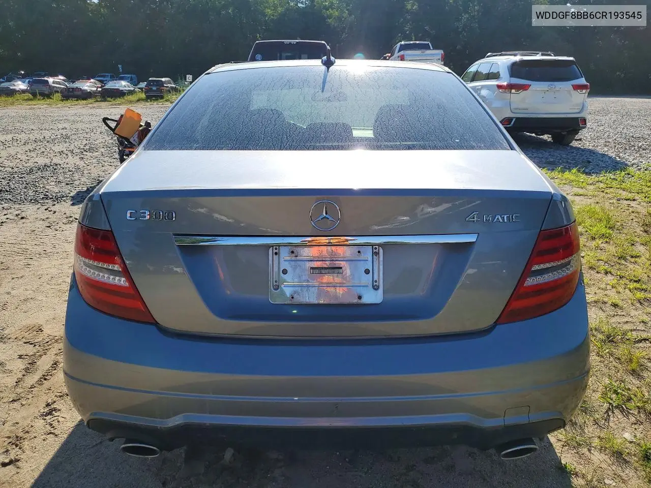 2012 Mercedes-Benz C 300 4Matic VIN: WDDGF8BB6CR193545 Lot: 60403386