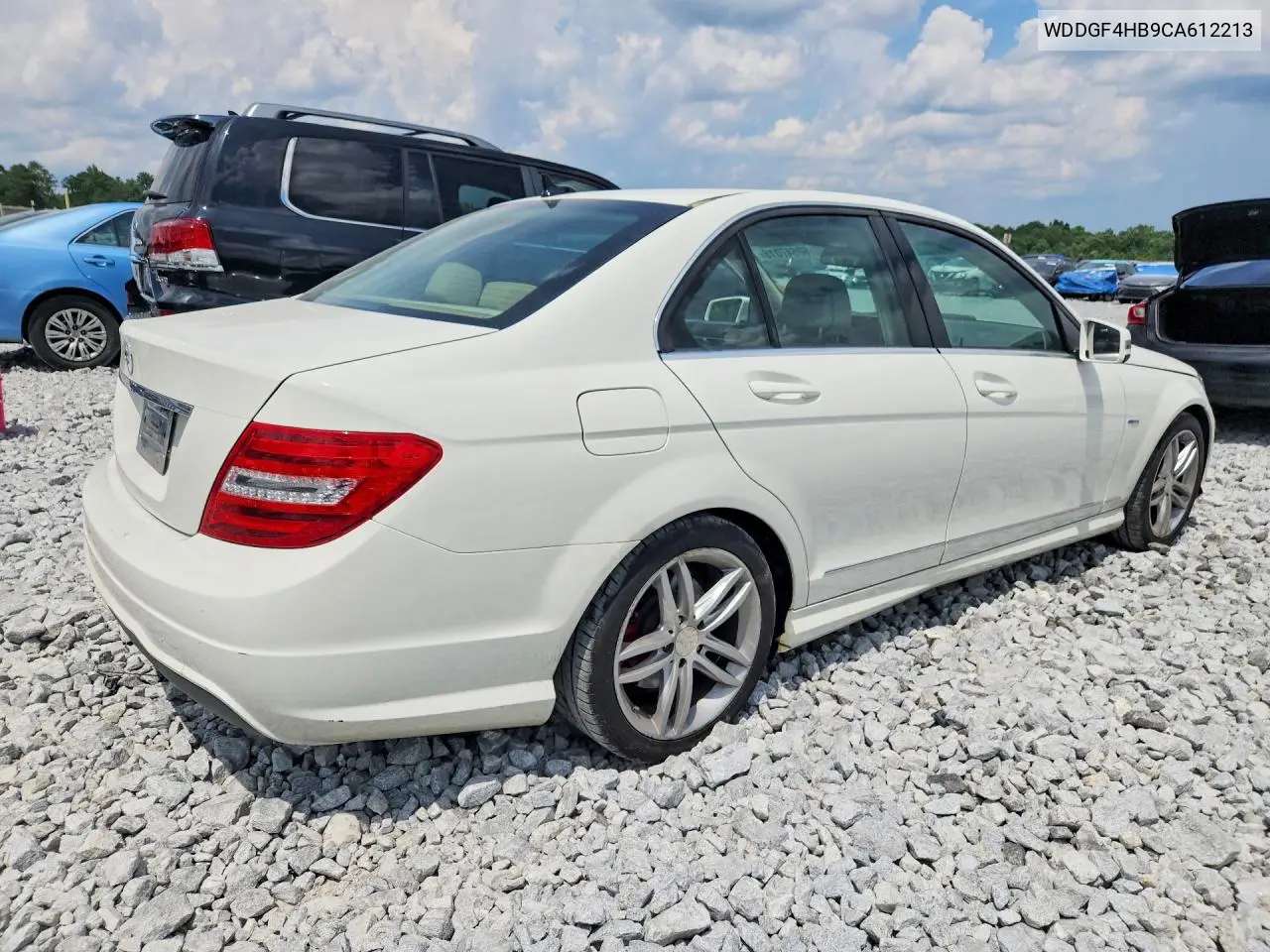 2012 Mercedes-Benz C 250 VIN: WDDGF4HB9CA612213 Lot: 60647016