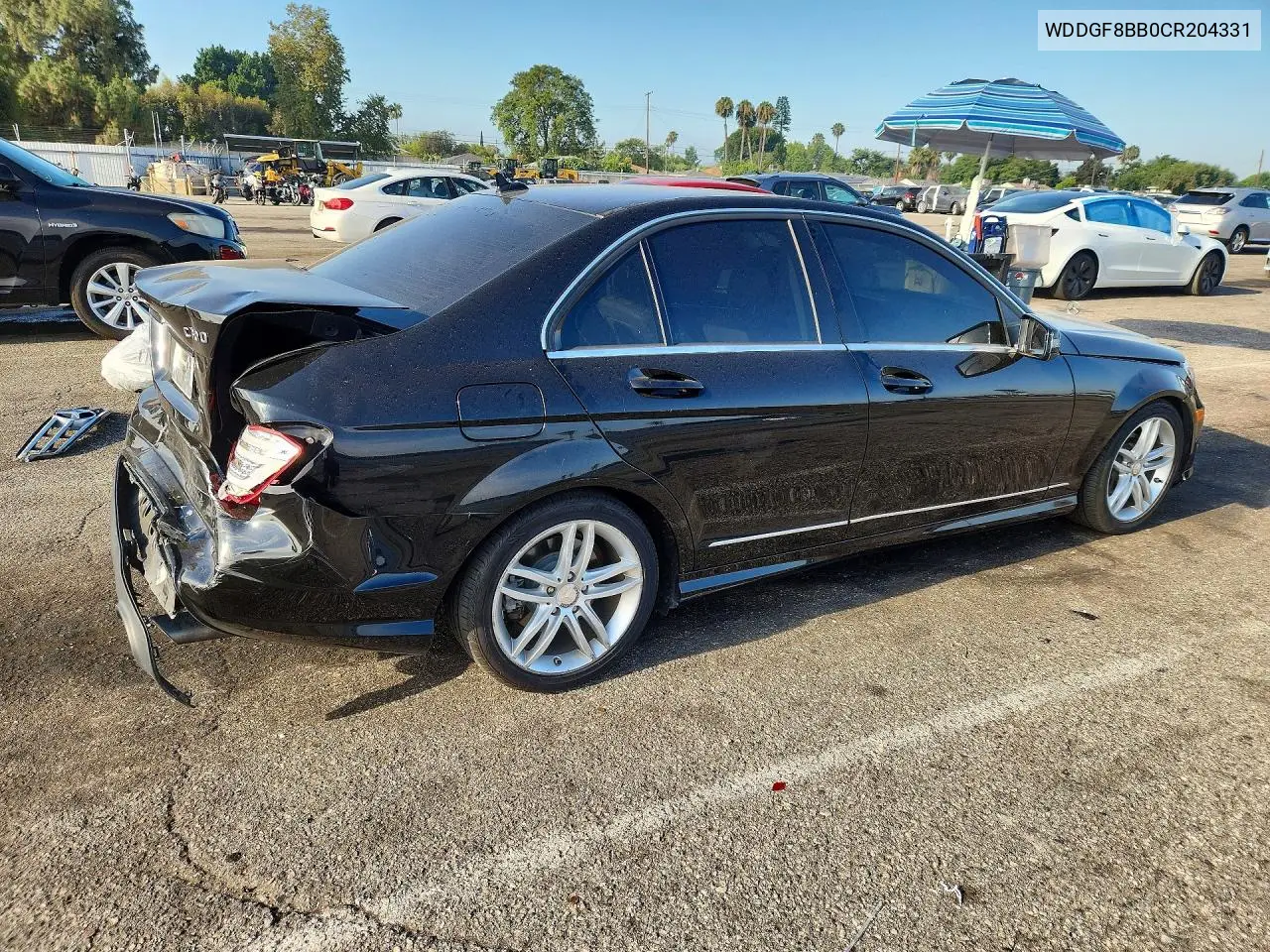 2012 Mercedes-Benz C 300 4Matic VIN: WDDGF8BB0CR204331 Lot: 61442466