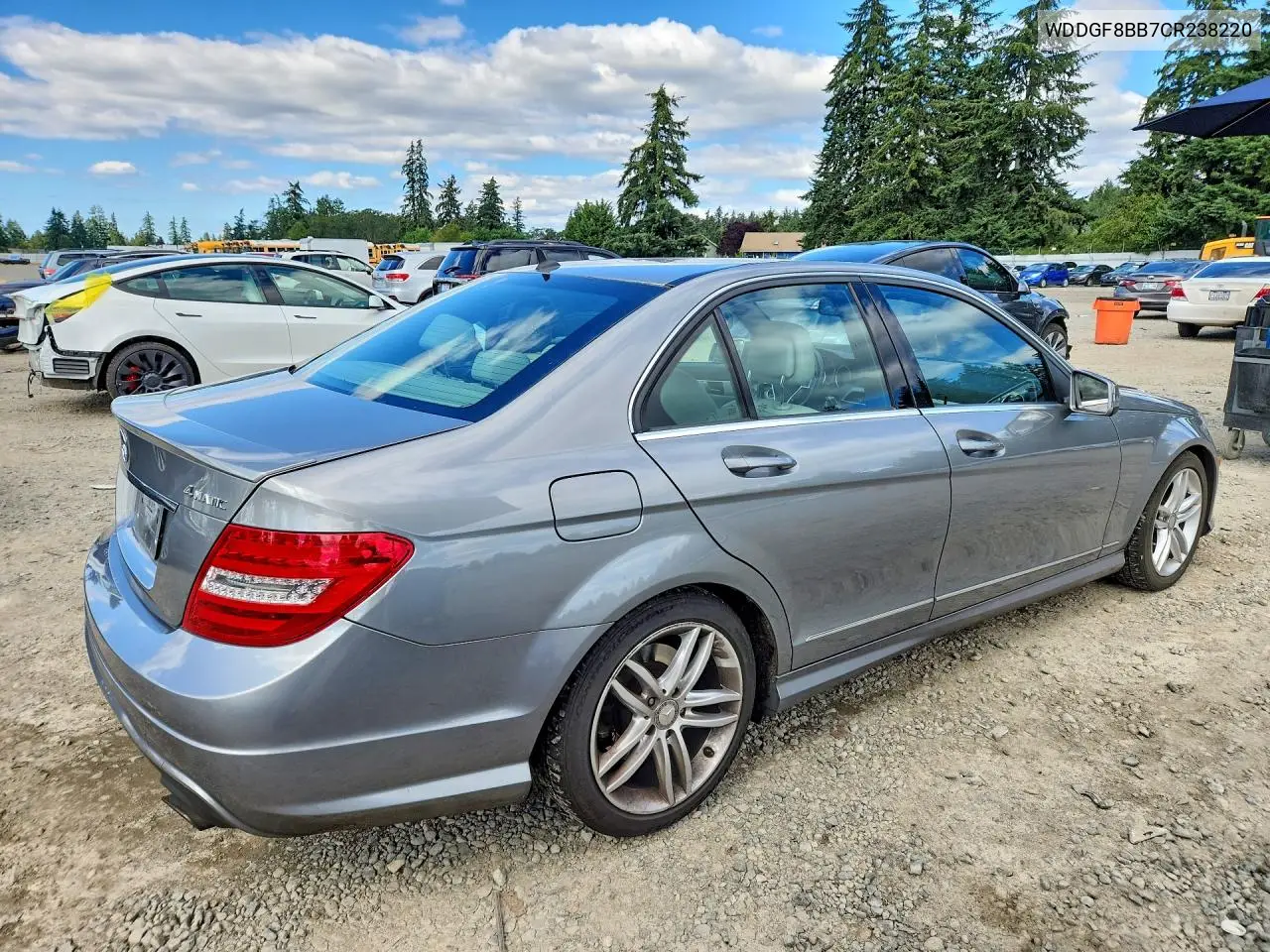 2012 Mercedes-Benz C 300 4Matic VIN: WDDGF8BB7CR238220 Lot: 61625866