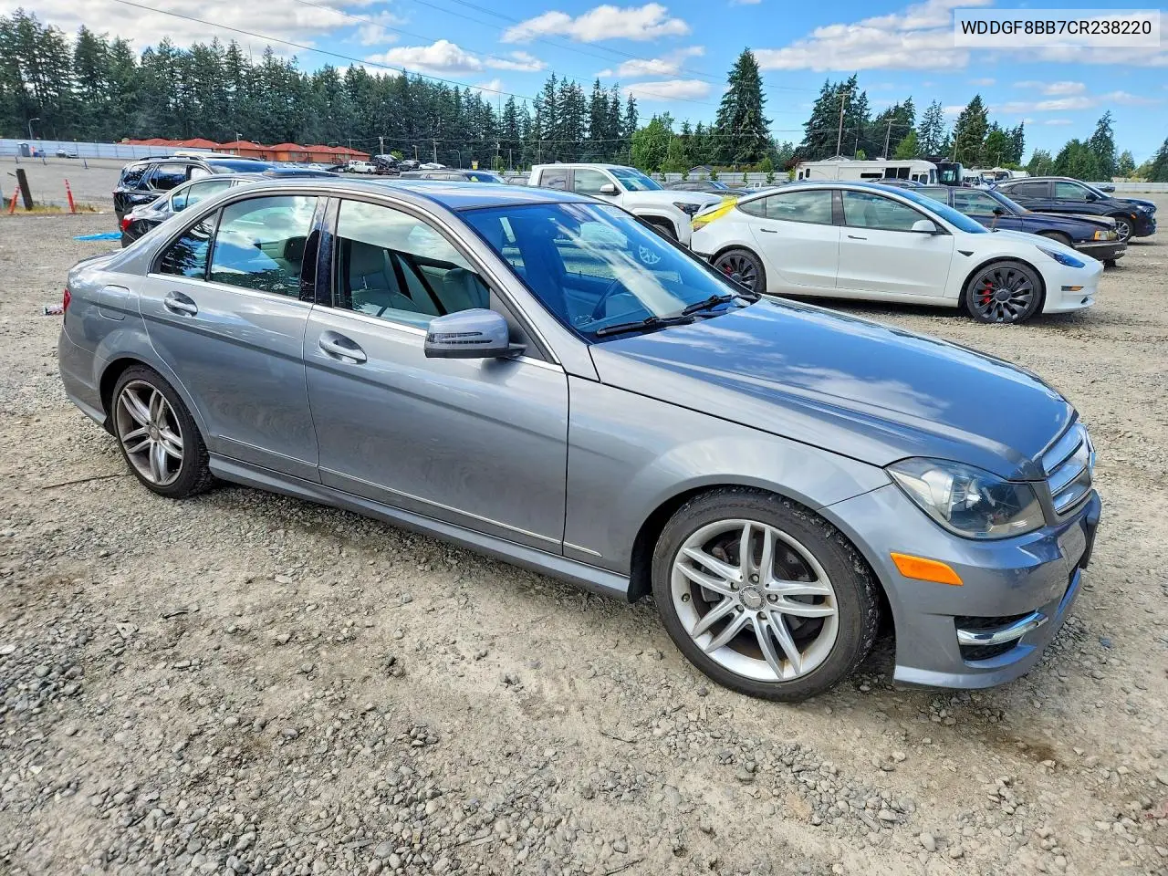 2012 Mercedes-Benz C 300 4Matic VIN: WDDGF8BB7CR238220 Lot: 61625866