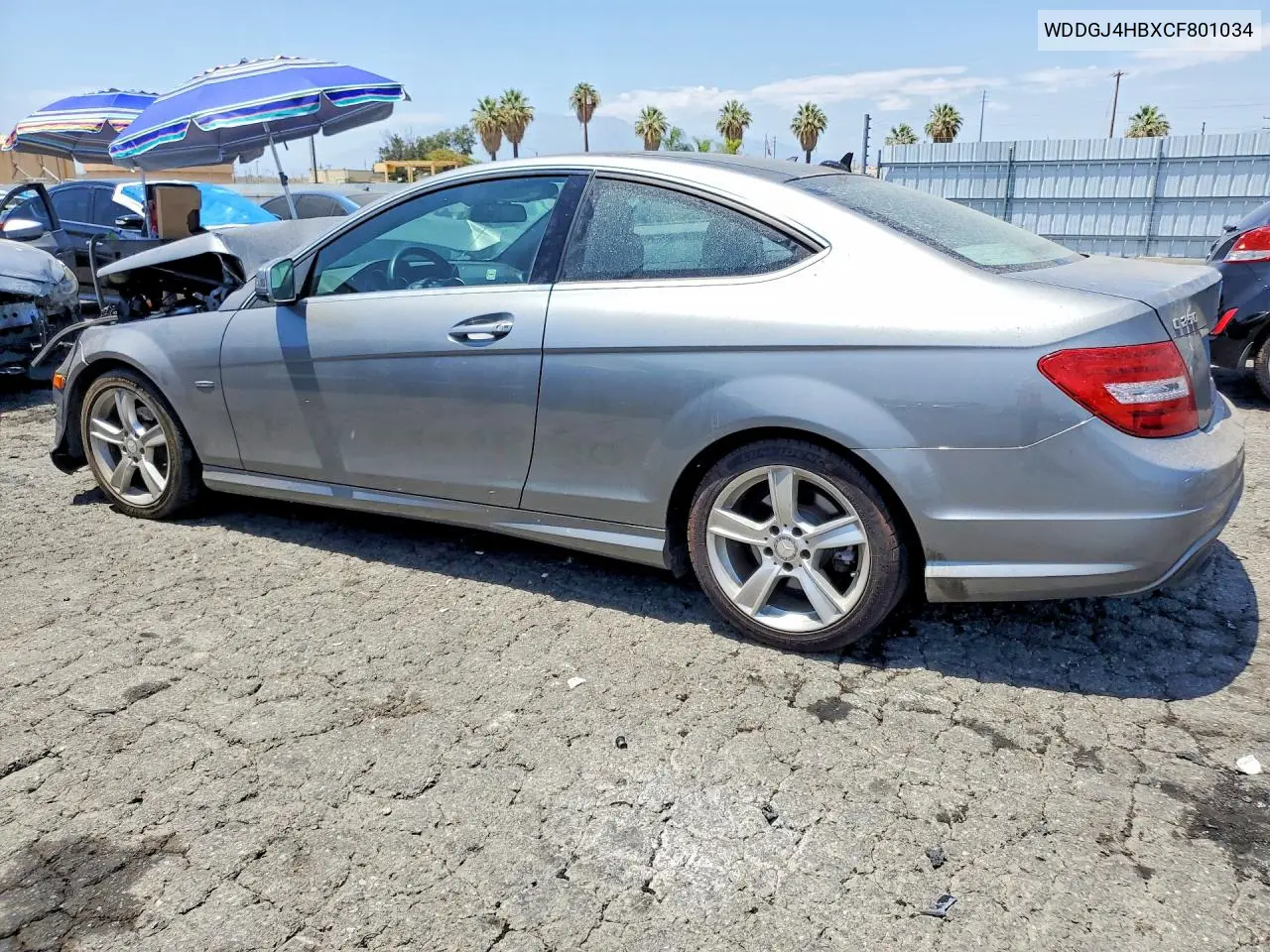2012 Mercedes-Benz C 250 VIN: WDDGJ4HBXCF801034 Lot: 61873736
