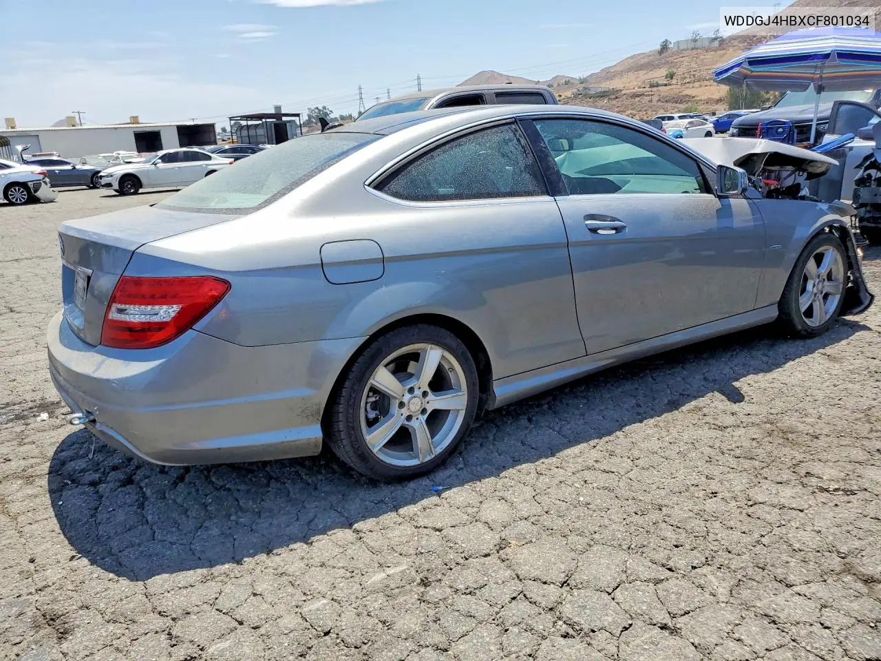 2012 Mercedes-Benz C 250 VIN: WDDGJ4HBXCF801034 Lot: 61873736