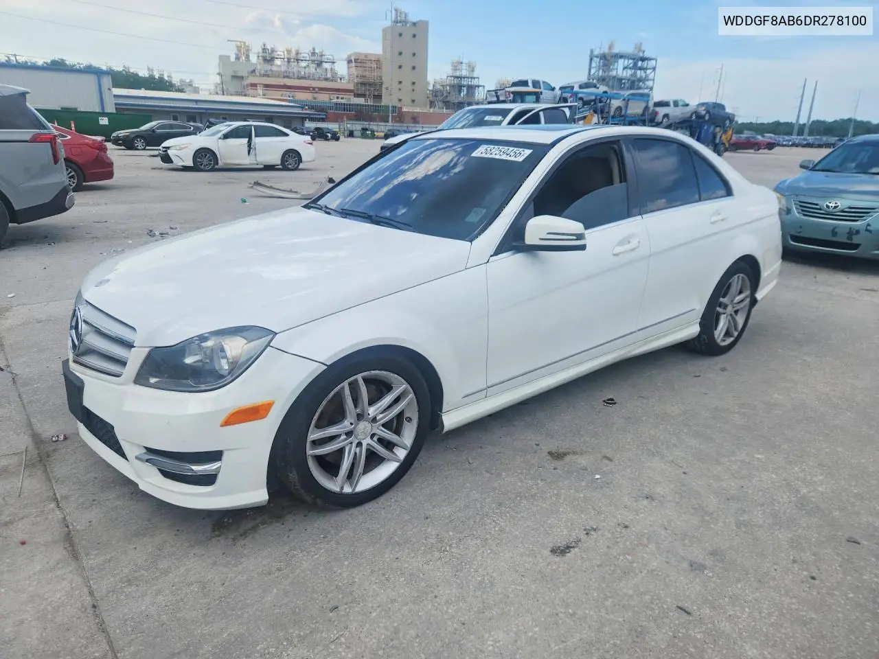 2013 Mercedes-Benz C 300 4Matic VIN: WDDGF8AB6DR278100 Lot: 58259456