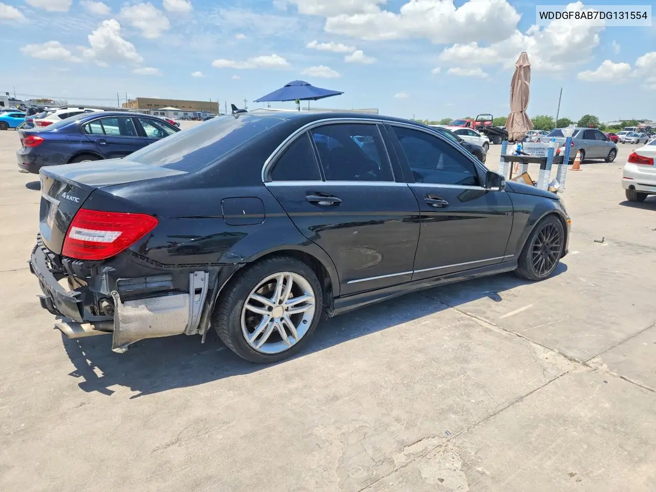 2013 Mercedes-Benz C 300 4Matic VIN: WDDGF8AB7DG131554 Lot: 58973206