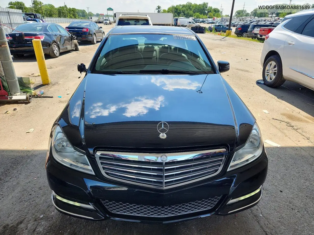 2013 Mercedes-Benz C 300 4Matic VIN: WDDGF8AB6DA881689 Lot: 59780206