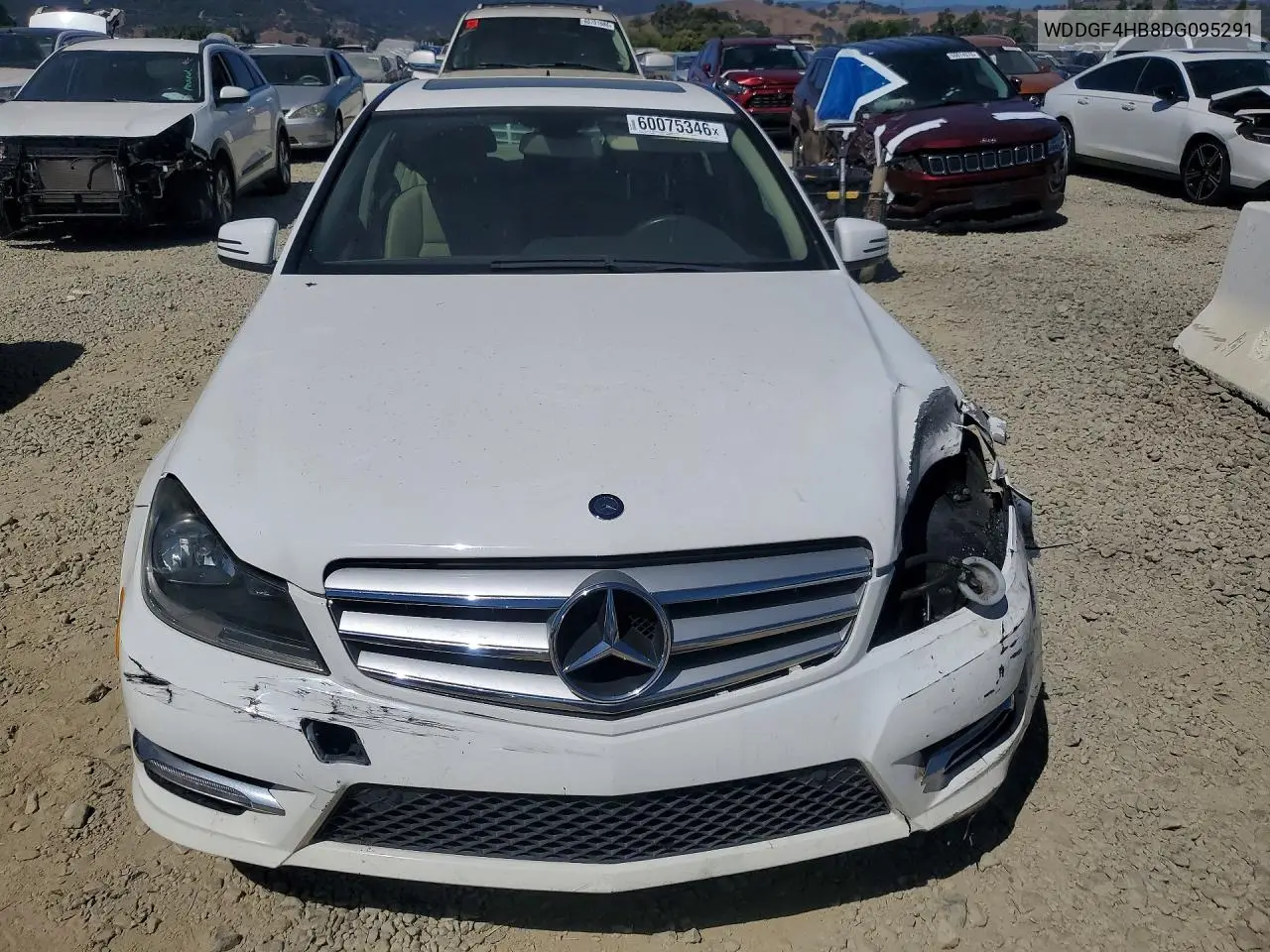 2013 Mercedes-Benz C 250 VIN: WDDGF4HB8DG095291 Lot: 60075346