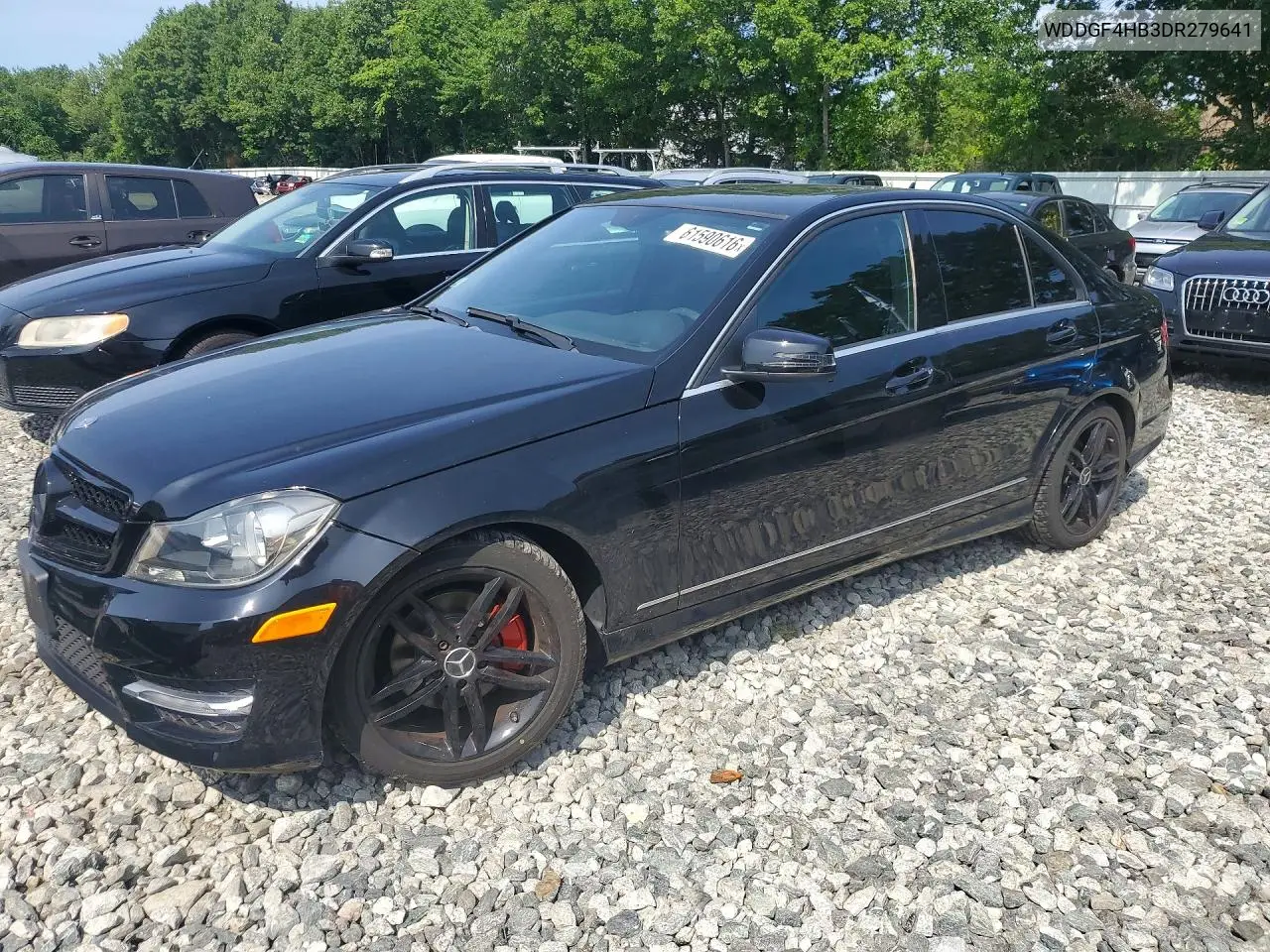 2013 Mercedes-Benz C 250 VIN: WDDGF4HB3DR279641 Lot: 61590616