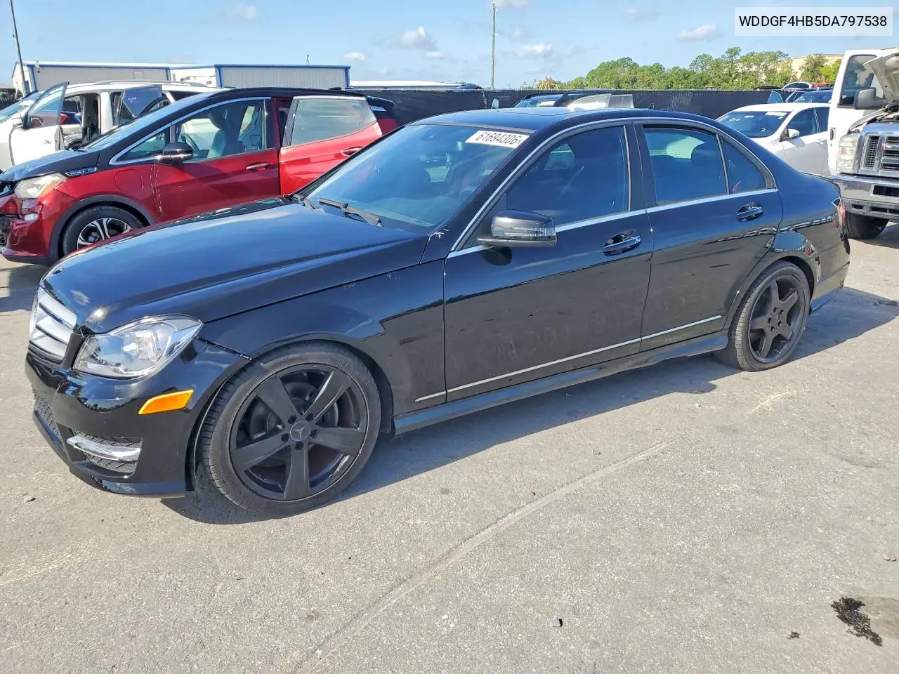 2013 Mercedes-Benz C 250 VIN: WDDGF4HB5DA797538 Lot: 61694306