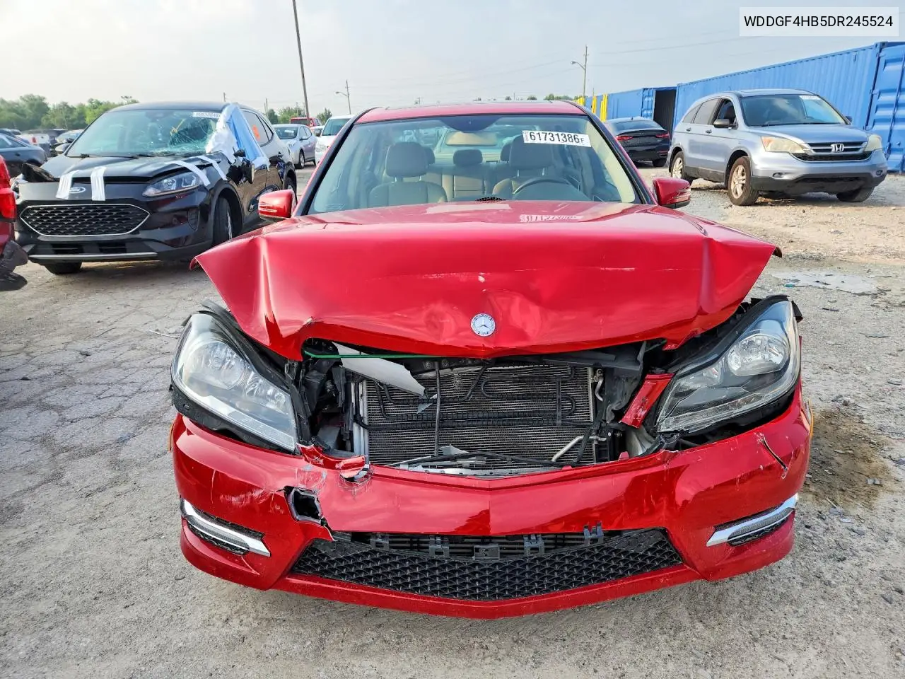 2013 Mercedes-Benz C 250 VIN: WDDGF4HB5DR245524 Lot: 61731386
